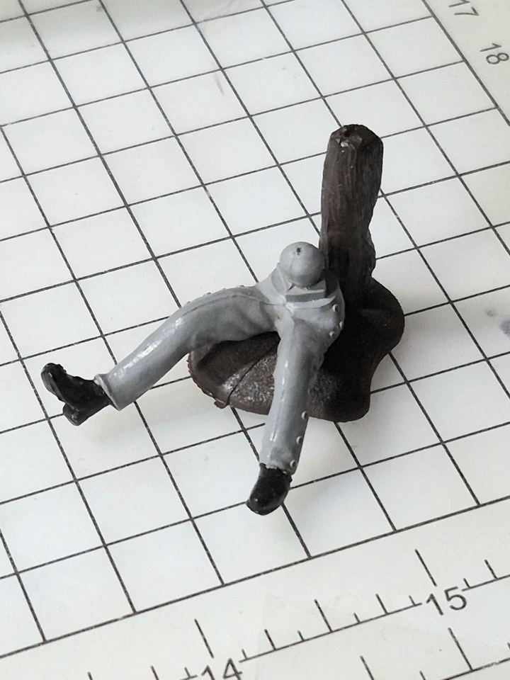 Vintage Britains Swoppet 2nd Series American Wild West Cowboy Legs & Tree Stump - Image 1 of 1