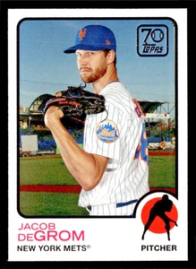 2021 Topps 70 Years of Topps Baseball #70YT23 Jacob deGrom Card Mets - Picture 1 of 2