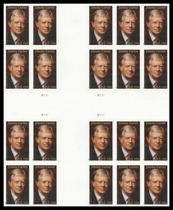 US 6043a Jimmy Carter imperf NDC cross gutter block 20 A MNH 2025 - Picture 1 of 1