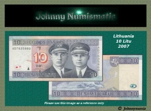 Lithuania 10 Litu 2007 UNC - Picture 1 of 3