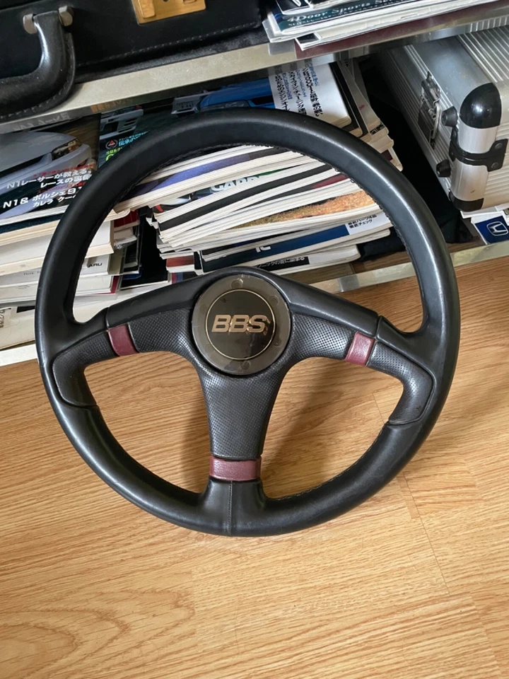 BBS STEERING WHEEL MINE’S STEERING WHEEL RARE 90s NARDI MOMO SUPRA VW SKYLINE - Image 1 of 4