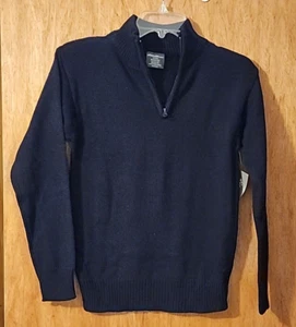 Eddie Bauer Kids 1/4 Zip Sweater, Boys or Girls Size 10/12 Navy - Picture 1 of 1