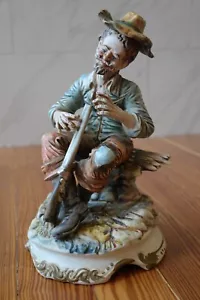 Vintage Capodimonte Porzellan Statue Figur Hobo markiert Made in Italy - Bild 1 von 13