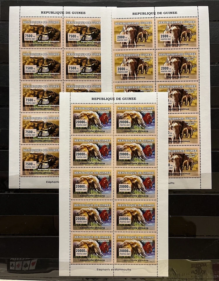 10x Guinea - Animales / Elefante en sellos MNH** CB7 Foto 1 de 1