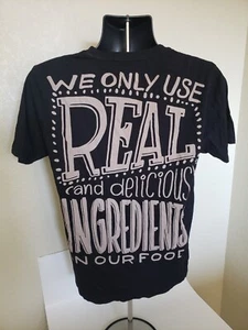 T-shirt unisex dipendente Chipotle usiamo solo ingredienti reali taglia media - Foto 1 di 3
