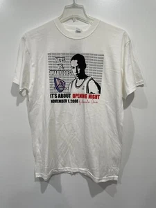 Nets Vs. Warriors Basketball Commemorative Opening Night T shirt 2008 Anvil Lg - Picture 1 of 3