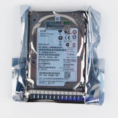 New HP 900GB SAS 12G 15K ENT 2.5" DS HDD 870759-B21 870795-001 - Image 1 of 4