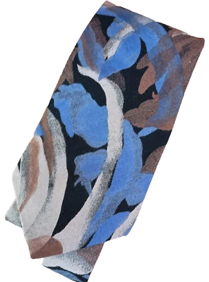 Wembley Tie Men's 4x63.5 Multi Color Watercolor Rayon Necktie Made USA - Image 1 of 4