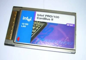 Intel PRO/100 CardBus II 10/100 Fast Ethernet LAN PC Card + Dongle Cable - Picture 1 of 1