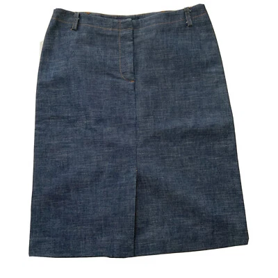 KENNETH COLE Skirt Womens 4 Blue Denim Jean Pencil High Waisted Bottom - Image 1 of 4