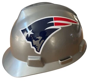 Sombrero duro mediano MSA V-Gard New England Patriots USADO ENVÍO GRATUITO - Imagen 1 de 10