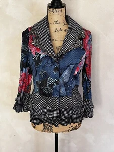 Alberto Makali Jacke mehrfarbig verziert Größe L - Bild 1 von 6