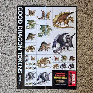 Póster D&D de Fichas Good Dragon and Evil Dragon - Dungeons and Dragons - WOTC - Imagen 1 de 2