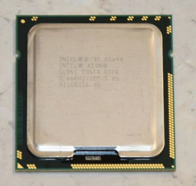 Used Intel Xeon E5640 2.66GHz Quad-Core 12MB Cache 5.86GT/s LGA1366 CPU - Image 1 of 2