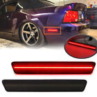 Smoked LED Rear Bumper Side Marker Light Reflector Lamp For 99-04 Ford Mustang
