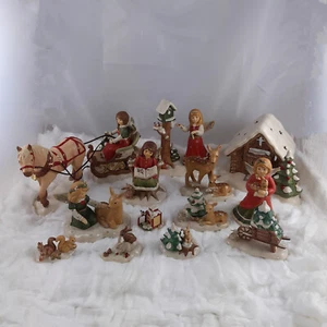 Goebel Winterwald 2025 Winterlandschaft Weihnachten Engel Reh Hase Krippe Neu - Picture 1 of 81