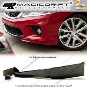 For 13-15 Honda Accord Coupe HF-P Style Front Bumper Lip Side Corner Splitter PU - Picture 1 of 5