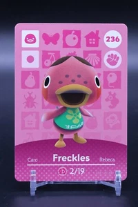 Freckles # 236 Animal Crossing Amiibo Card AUTHENTIC Series 3 NEW NEVER SCANNED! - Picture 1 of 2