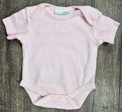 Body a lunares rosa blanco con vitamina bebé recién nacido ropa bebé niña Foto 1 de 2