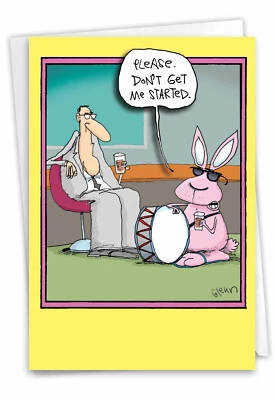 Easter Card: Dont Get Me Started McCoy Cartoon Greeting Card w/ Envelope - Image 1 of 4