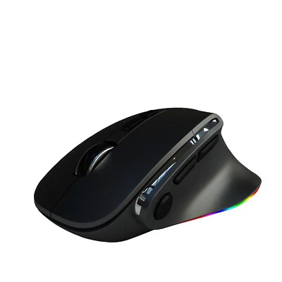 DOEL Wireless Ergonomic Fast Gaming Mouse 2.4G 1 USB 2 BT Connection RGB On/Off - Image 1 of 4
