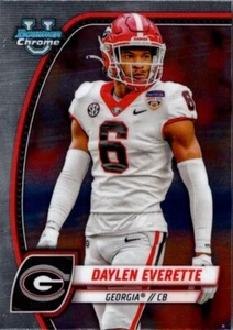 2024 BOWMAN CHROME U #55 DAYLEN EVERETTE GEORGIA - Picture 1 of 2