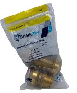 SharkBite Brass 1" inch Push-to-Connect Water Filter Install Kit Copper CPVC - Picture 1 of 6