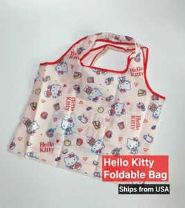 Hello Kitty Folding Shopping Bag Grocery Tote Bag (CA, USA) SANRIO - Picture 1 of 5