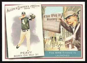 2010 Topps Allen & Ginter This Day in History Jake Peavy #TDH40 White Sox - Picture 1 of 2