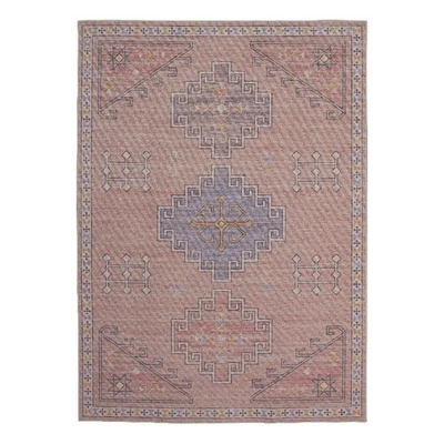 Linon Dillon Emmie Pink and Blue 8' X 10' Area Rug - Image 1 of 4