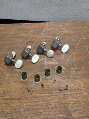 Sintonizadores de bajos Framus 4 en línea derecha con tornillos y férulas de montaje originales... Foto 1 de 4