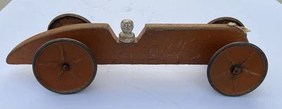 Juguete campana gong vintage naranja coche de carreras juguete  Foto 1 de 4