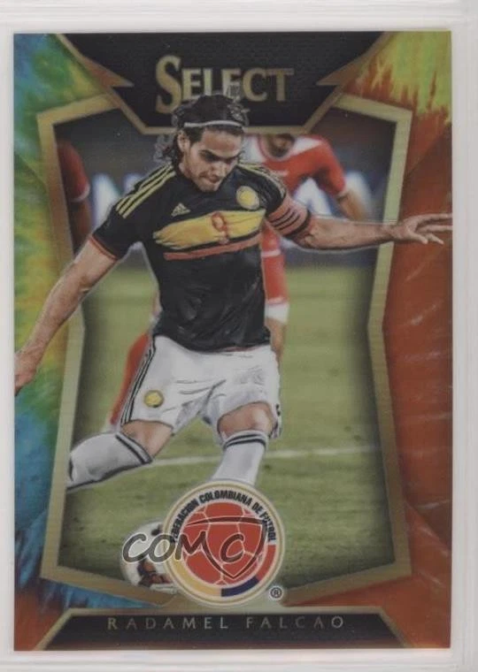 2015 Panini Select Tie-Dye Prizm /30 Radamel Falcao (Ball Back Photo Variation) - Image 1 of 2