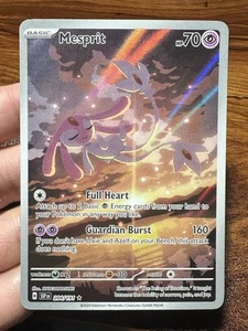 Pokémon Surging Sparks 204/191 Mesprit 2024 ilustración artística completa rara casi nueva - Imagen 1 de 2