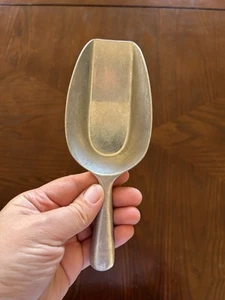 Vintage ALUMINIUMSCHAUFEL Eissamen Süßigkeiten Futter West GERMANY - Bild 1 von 3