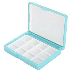 (Blaue 12 Gitter)2 Stück Leere Aquarellbox Farbaufbewahrung Palettenbox FAT - Bild 1 von 24