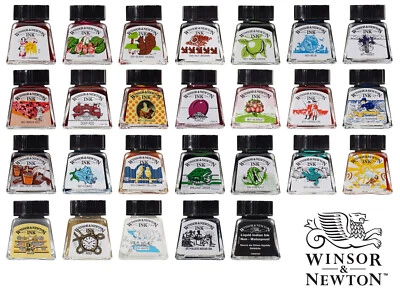 Winsor & Newton Zeichentusche 14ml - Freie Auswahl aus 26 Farbtönen