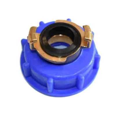 1" IG IBC Container S60+ Schnellkupplung 1" AG Absperrhahn Anschluss Adapter - Bild 1 von 3