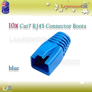 10x RJ45 Cable de Red Enchufe Botas Tapa Funda Protectora Cat7 Cat6a Cat6e - AZUL - Imagen 1 de 1