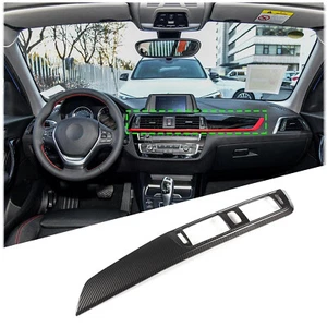 ABS Carbon Car Center Dashboard Panel Trim Cover For BMW 1 2 Series 2017-2019 - Picture 1 of 9