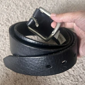 Fossil Genuine Leather Black Belt 38 - Picture 1 of 7