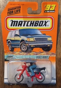 Vintage 1998 Matchbox Mountain Cruisers Dirt Bike w/Driver #93/100 Series 19 NIP - Picture 1 of 6