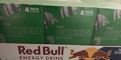 Red Bull Green Edition Energy Drink 8 oz., 6 Packs of 4 Cans (Pack of 24) - Image 1 of 2