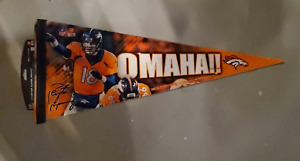 Peyton Manning Denver Broncos Omaha  Premium Pennant Brand New