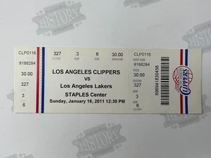 2011 Los Angeles Lakers at Clippers BO Ticket 1/16/11 Kobe Bryant 27 Points - Picture 1 of 1