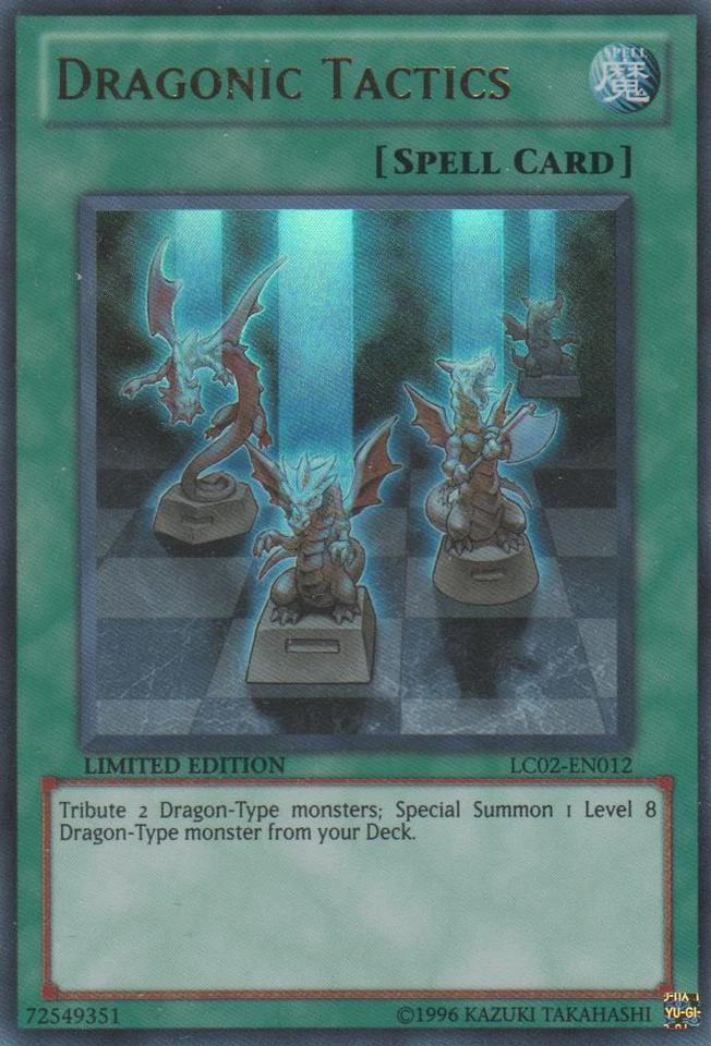 Dragonic Tactics [LC02-EN012] Ultra Rare Lightly Played Limited - Yugioh single - Image 1 of 1
