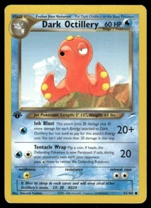 Pokemon Tcg LP Dark Octillery [1st Edition] #62 Neo Destiny - Picture 1 of 2