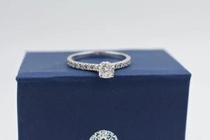 Certified Diamond Ring Platinum Engagement Cushion Cut IGI GIA Lab Created 1 Ct - Picture 1 of 11
