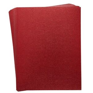 30 Sheets Glitter Red Cardstock Paper for DIY Crafts, 300GSM, 8.5 x 11 In