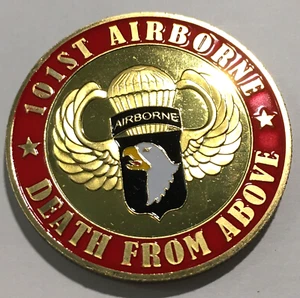 Moneda 101ª Desafío Aerotransportado "Muerte desde arriba" Ejército de Estados Unidos - Imagen 1 de 7
